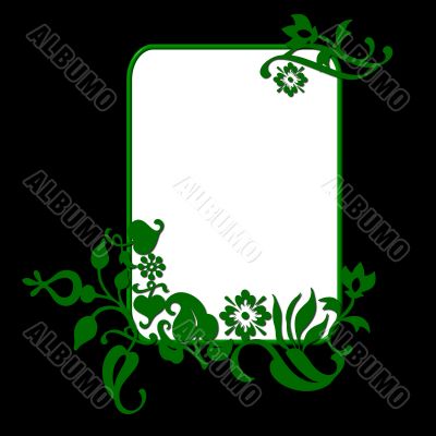 abstract flower frame
