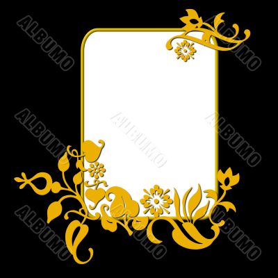 abstract flower frame