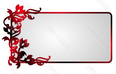 abstract flower frame