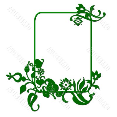 abstract flower frame