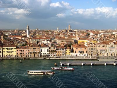 areal view of Venice