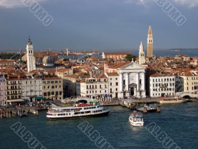 areal view of Venice