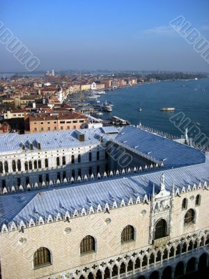 areal view of Venice