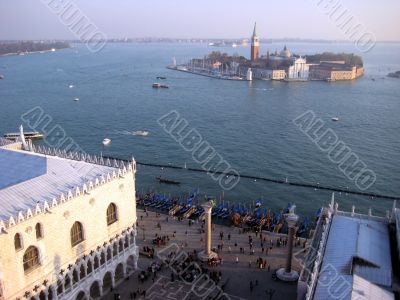 areal view of Venice