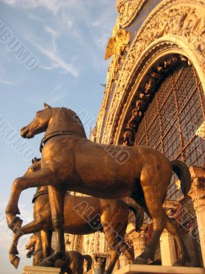 elements of San Mark`s cathedral