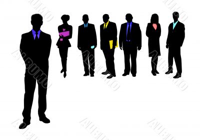 business people silhouettes
