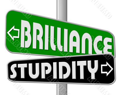 business people and slogan street sign