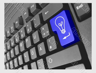 business keyboard light bulb