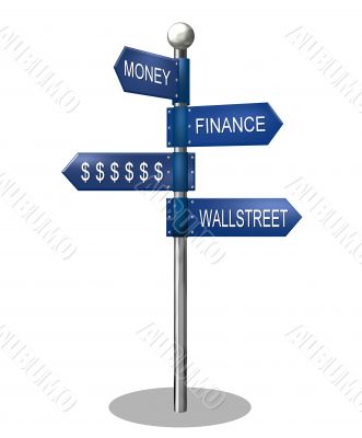 business slogan road sign