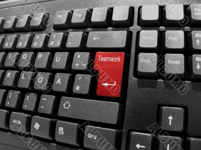 business keyboard teamwork