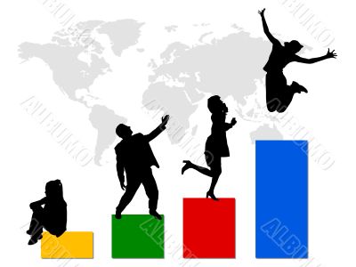 business people silhouettes