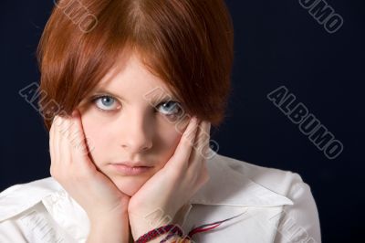 girl with blue eyes