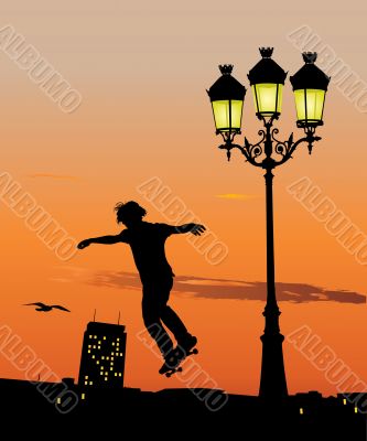 Skateboard jump