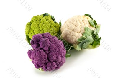 Colorful Cauliflower Heads