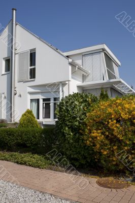 modern white house
