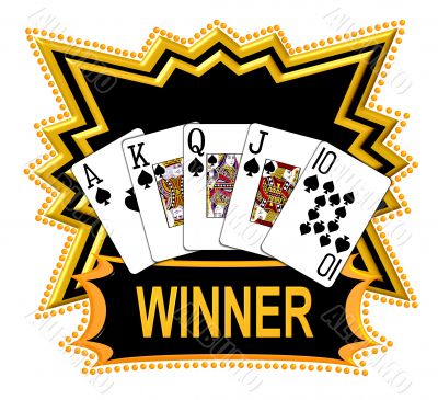poker royal flush logo