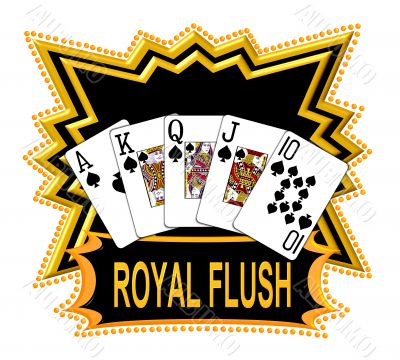 poker royal flush logo