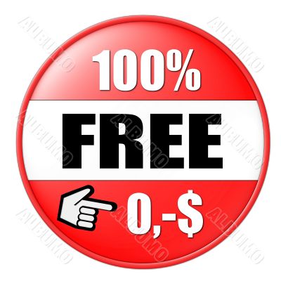 isolated 100 percent free button dollar
