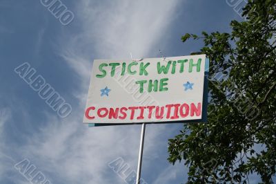 Constitution Sign