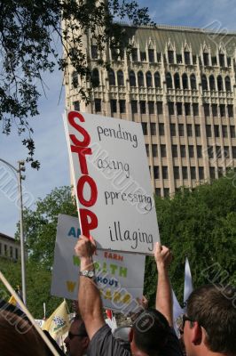 Protesting Taxes