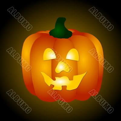 Background with Halloween Pumpkin