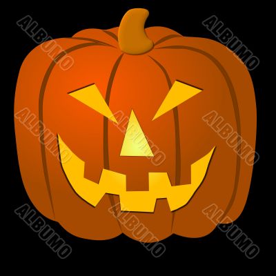 Background with Halloween Pumpkin