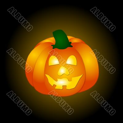 Background with Halloween Pumpkin