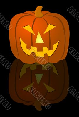 Background with Halloween Pumpkin