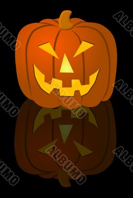 Background with Halloween Pumpkin