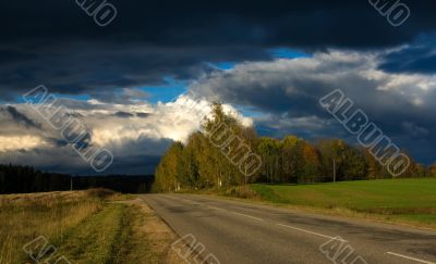 autumn road