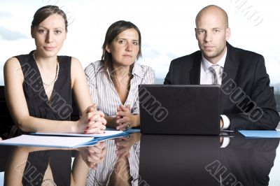 A business team