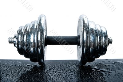 Steel dumbbell