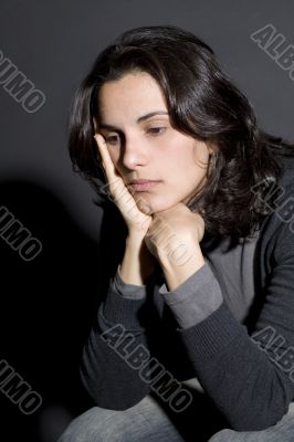 Depressed woman