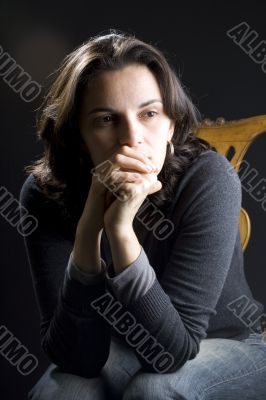 Depressed woman