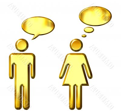 People speaking and thinking