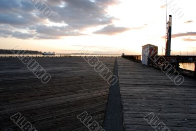 Pier at sunset