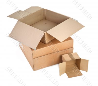 group of cardboard boxes