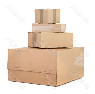 group of cardboard boxes