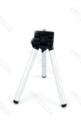 Small tripod isolated on white background