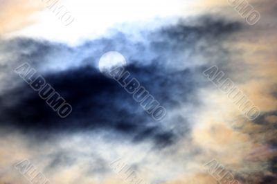 Sun in clouds