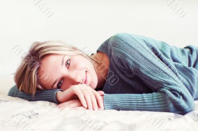 Woman lying