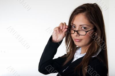 Woman wearing eyeglasses