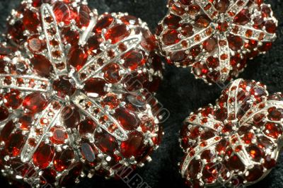 Pomegranates in silver