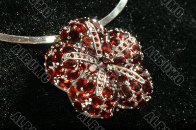 Pomegranates in silver