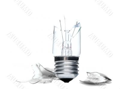 Broken lightbulb