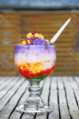 ice cold tropical dessert