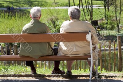 Senior in the park