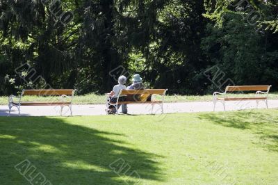 Senior in the park