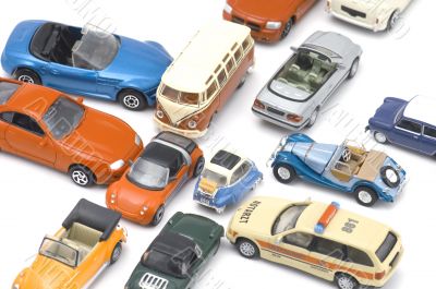 toy car on white background