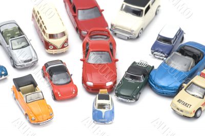 toy car on white closeup